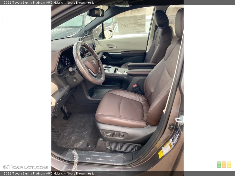 Noble Brown Interior Photo for the 2021 Toyota Sienna Platinum AWD Hybrid #140845192