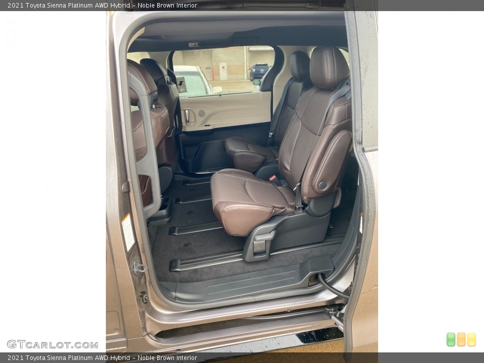 Noble Brown Interior Rear Seat for the 2021 Toyota Sienna Platinum AWD Hybrid #140845201