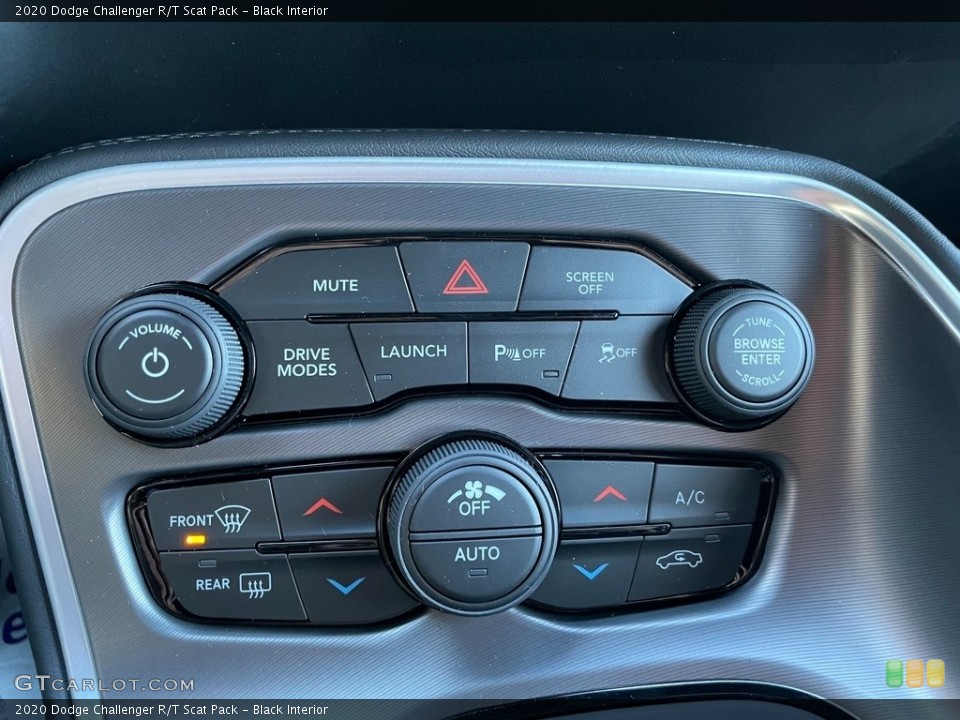 Black Interior Controls for the 2020 Dodge Challenger R/T Scat Pack #140845777