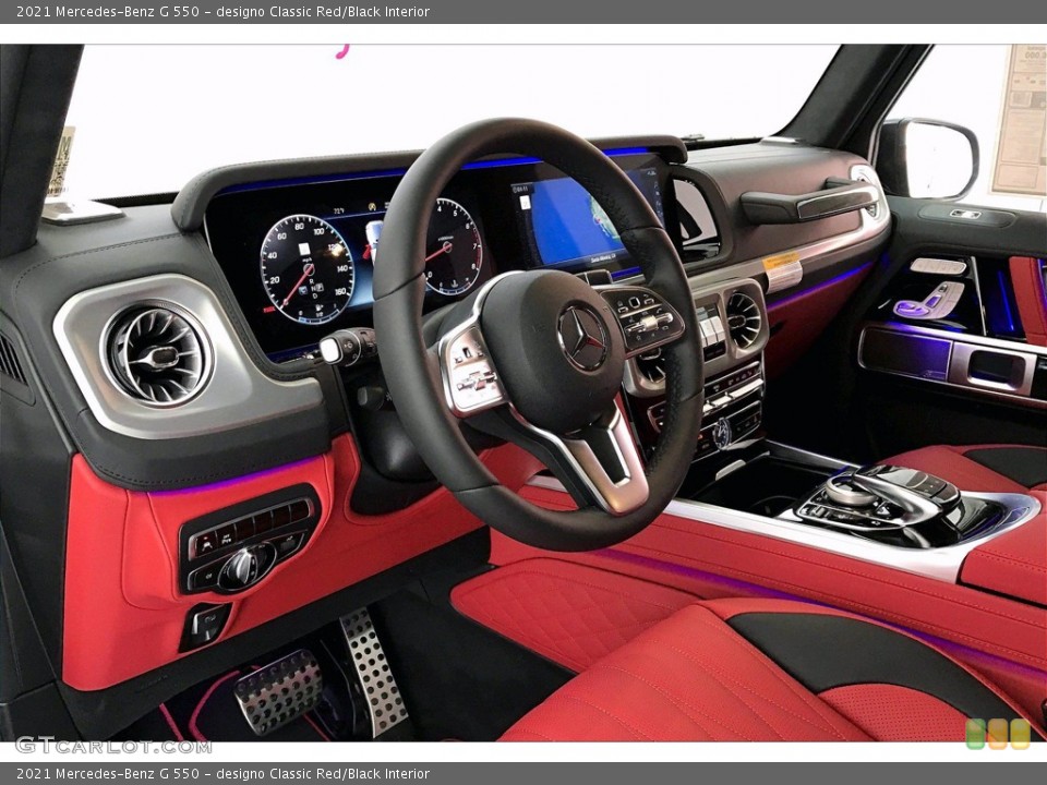 designo Classic Red/Black Interior Dashboard for the 2021 Mercedes-Benz G 550 #140845942