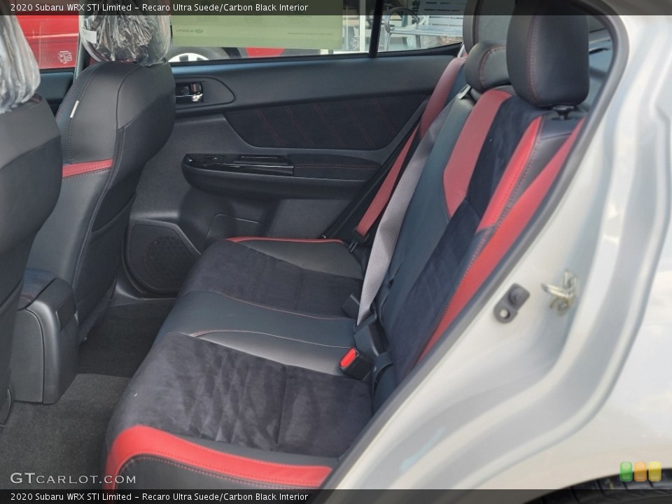 Recaro Ultra Suede/Carbon Black Interior Rear Seat for the 2020 Subaru WRX STI Limited #140846146