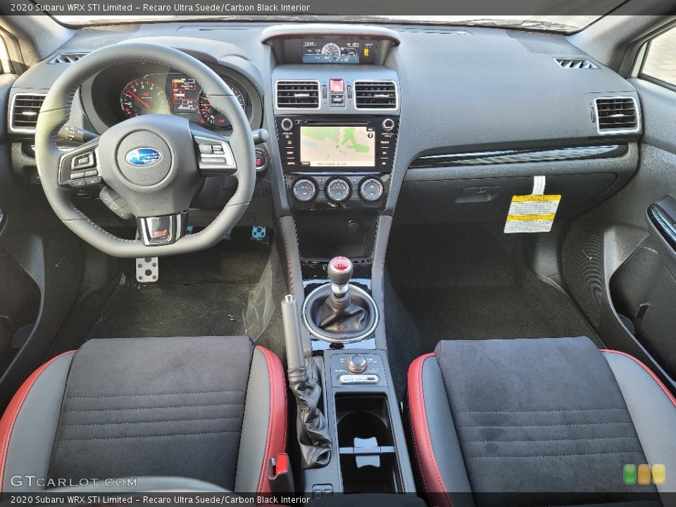Recaro Ultra Suede/Carbon Black Interior Photo for the 2020 Subaru WRX STI Limited #140846194