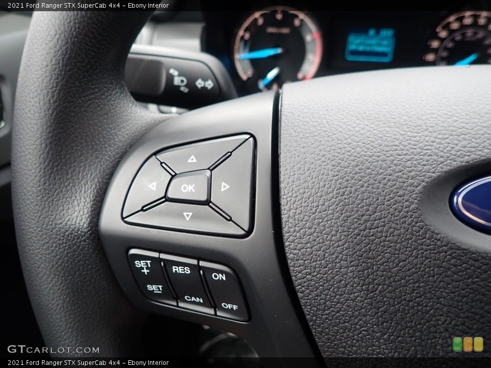 Ebony Interior Steering Wheel for the 2021 Ford Ranger STX SuperCab 4x4 #140846621