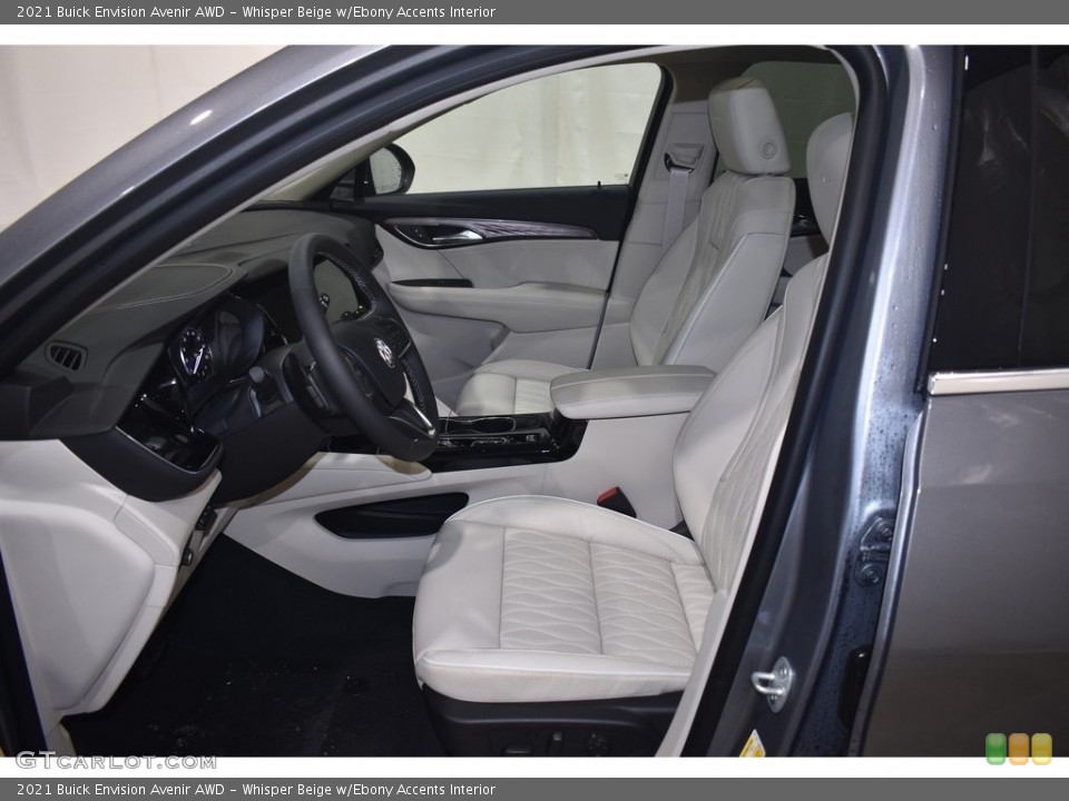 Whisper Beige w/Ebony Accents Interior Photo for the 2021 Buick Envision Avenir AWD #140848930