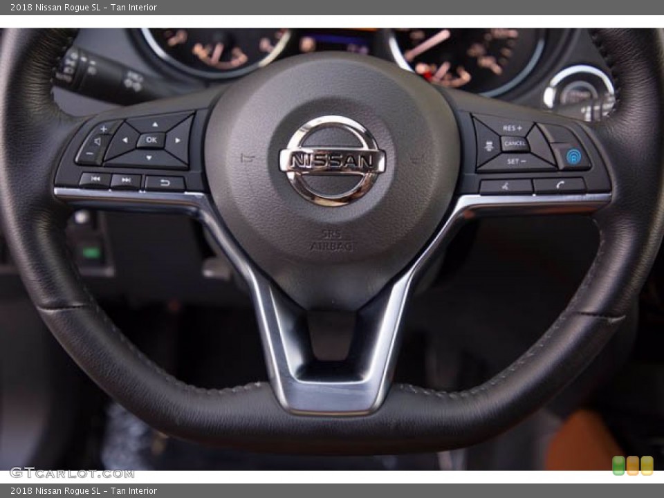 Tan Interior Steering Wheel for the 2018 Nissan Rogue SL #140849617