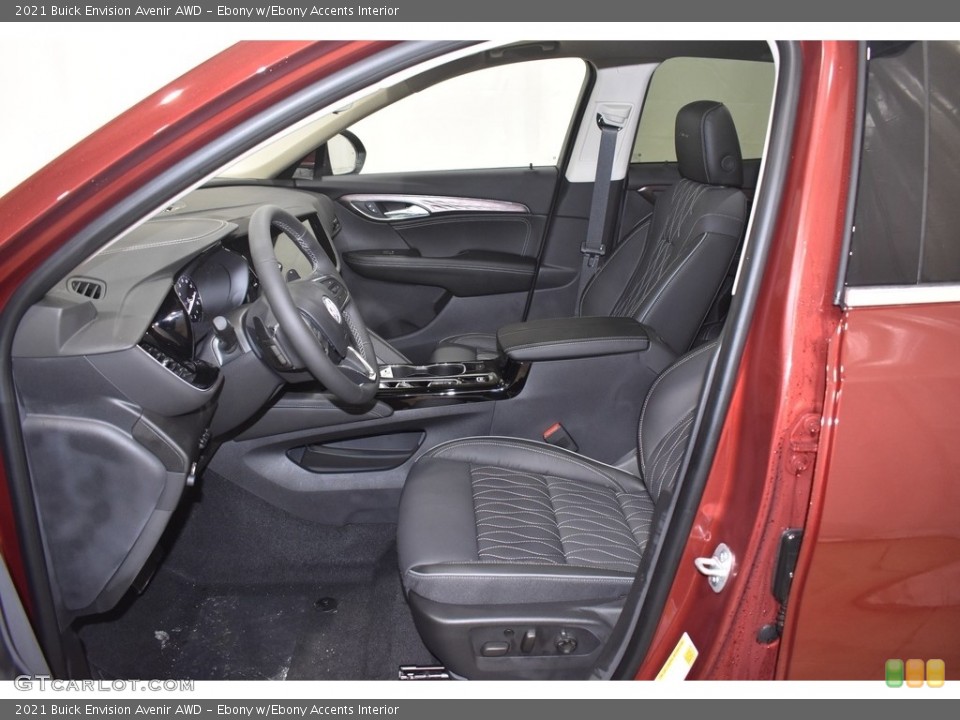 Ebony w/Ebony Accents Interior Photo for the 2021 Buick Envision Avenir AWD #140849653