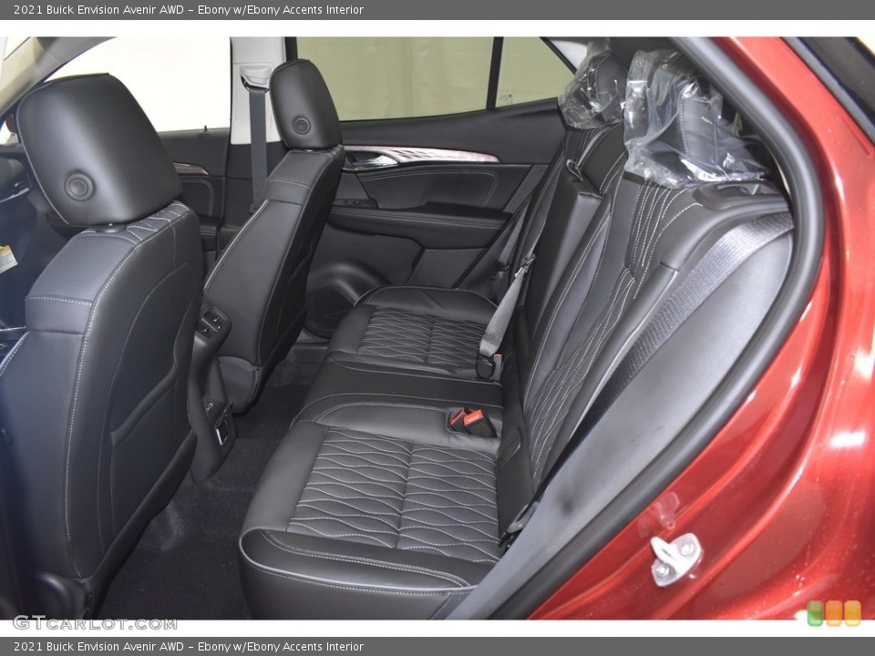 Ebony w/Ebony Accents Interior Rear Seat for the 2021 Buick Envision Avenir AWD #140849674