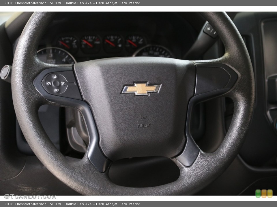 Dark Ash/Jet Black Interior Steering Wheel for the 2018 Chevrolet Silverado 1500 WT Double Cab 4x4 #140849847