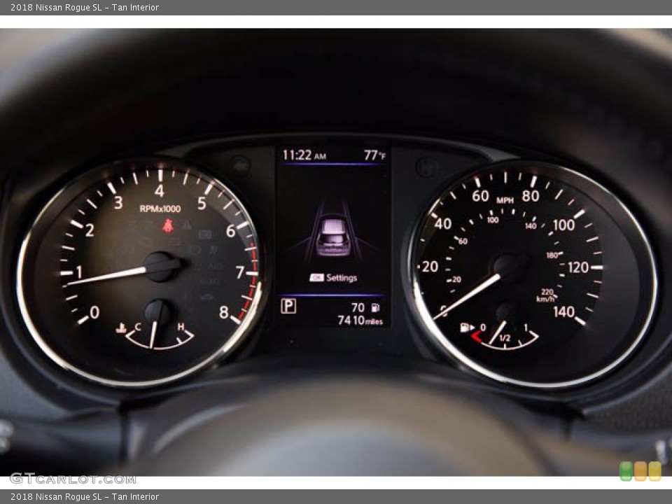 Tan Interior Gauges for the 2018 Nissan Rogue SL #140849976