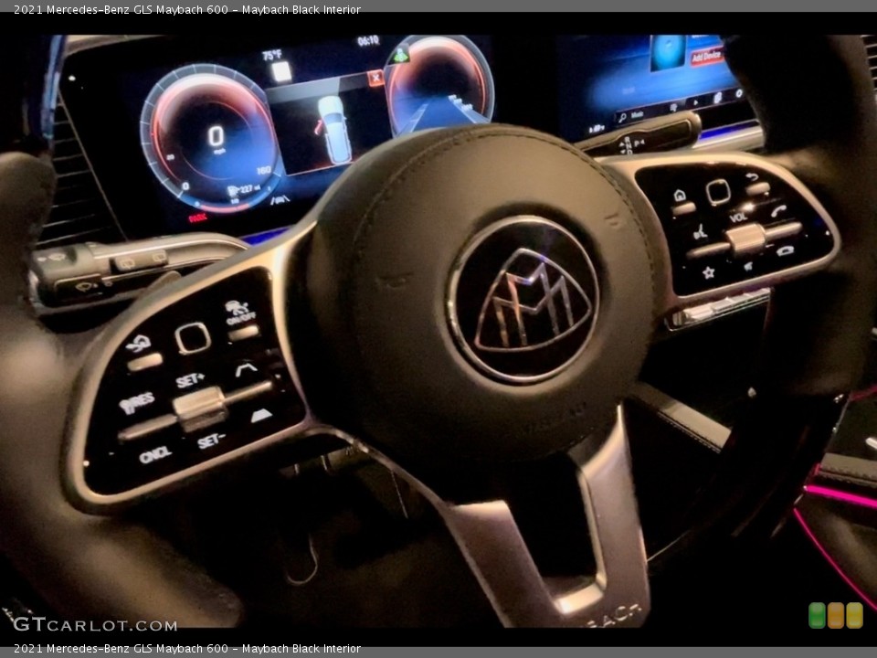Maybach Black Interior Steering Wheel for the 2021 Mercedes-Benz GLS Maybach 600 #140852686