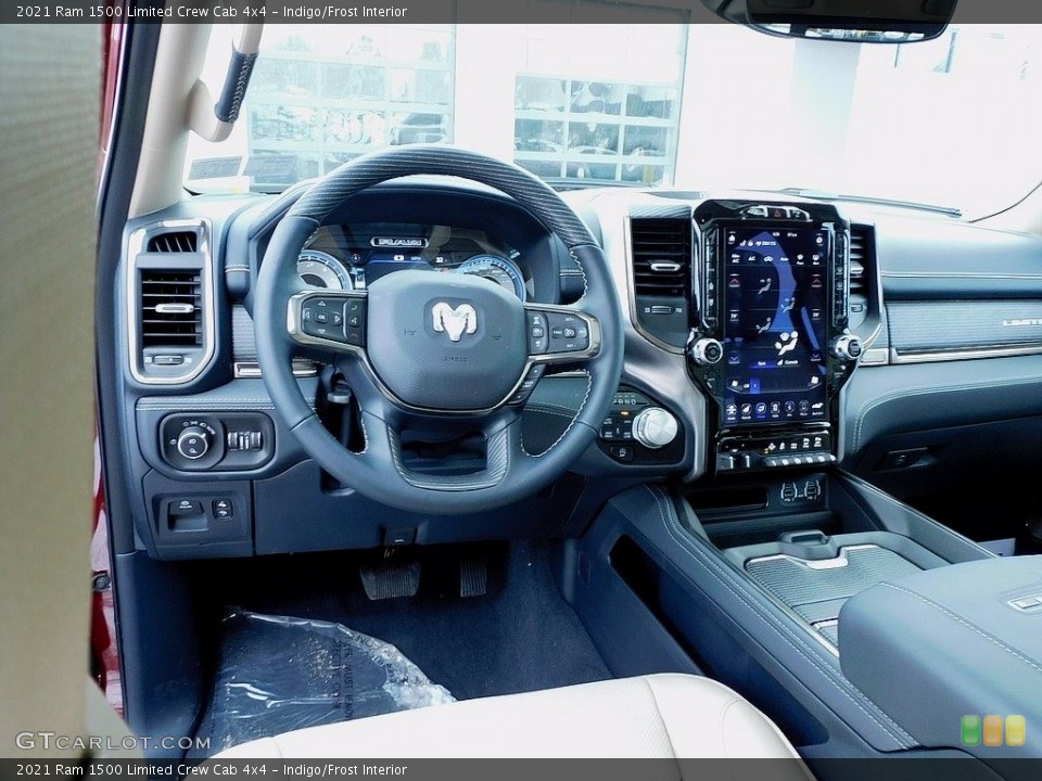 Indigo/Frost Interior Dashboard for the 2021 Ram 1500 Limited Crew Cab 4x4 #140855743