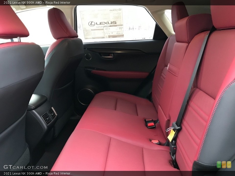 Rioja Red Interior Rear Seat for the 2021 Lexus NX 300h AWD #140856550