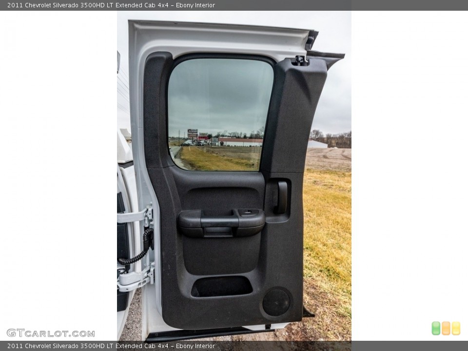 Ebony Interior Door Panel for the 2011 Chevrolet Silverado 3500HD LT Extended Cab 4x4 #140866150