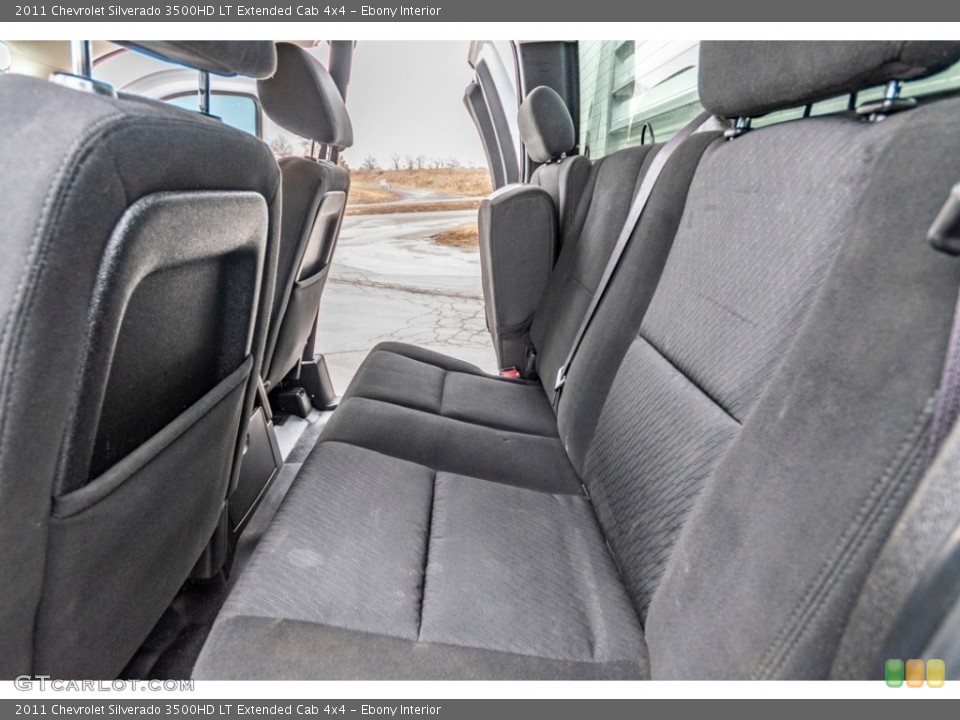 Ebony Interior Rear Seat for the 2011 Chevrolet Silverado 3500HD LT Extended Cab 4x4 #140866171