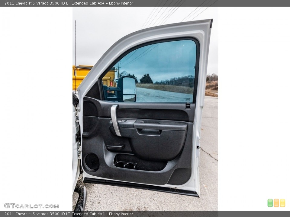 Ebony Interior Door Panel for the 2011 Chevrolet Silverado 3500HD LT Extended Cab 4x4 #140866327