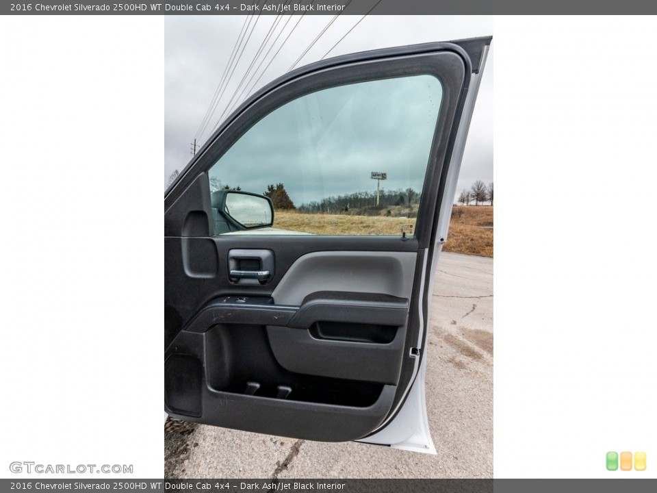Dark Ash/Jet Black Interior Door Panel for the 2016 Chevrolet Silverado 2500HD WT Double Cab 4x4 #140867369