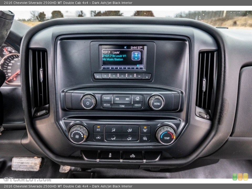 Dark Ash/Jet Black Interior Controls for the 2016 Chevrolet Silverado 2500HD WT Double Cab 4x4 #140867489