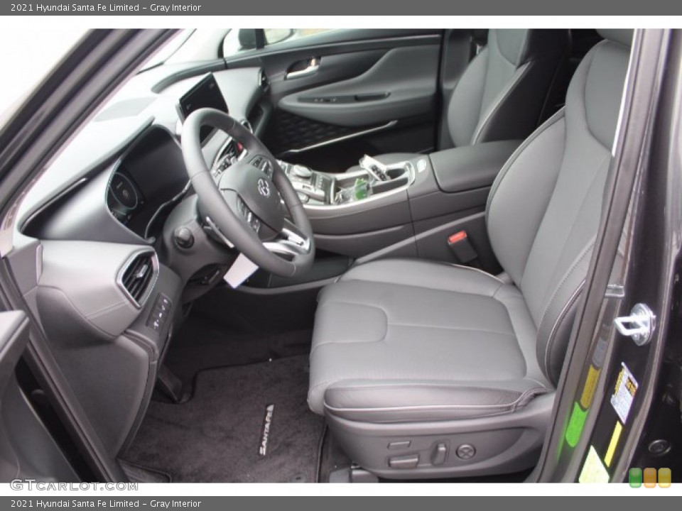 Gray 2021 Hyundai Santa Fe Interiors