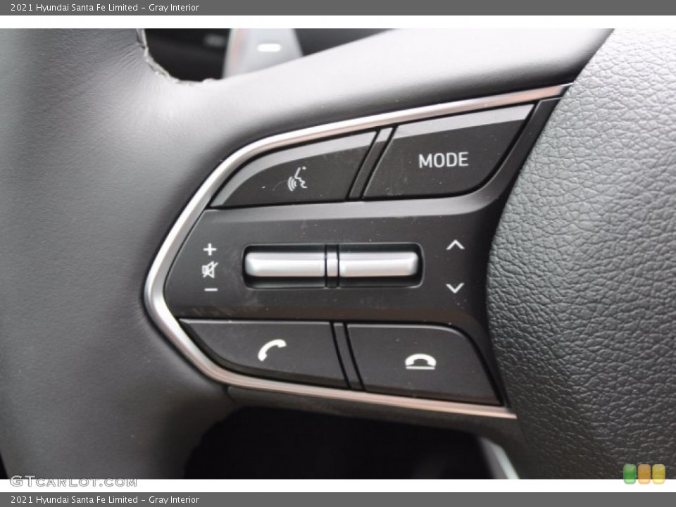 Gray Interior Steering Wheel for the 2021 Hyundai Santa Fe Limited #140871422