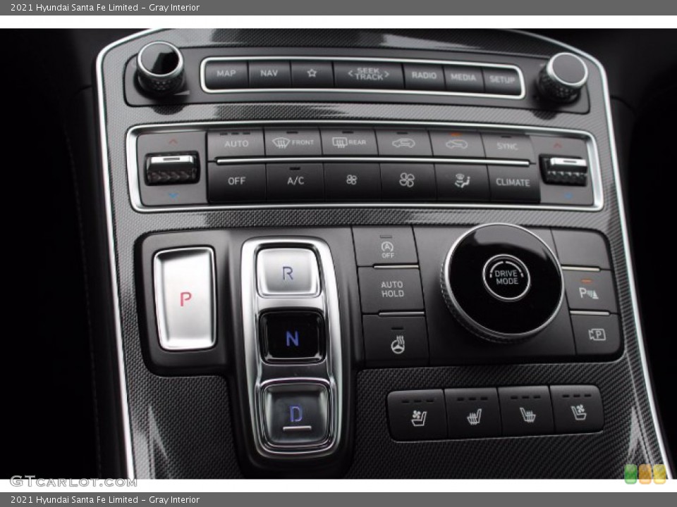 Gray Interior Controls for the 2021 Hyundai Santa Fe Limited #140871506