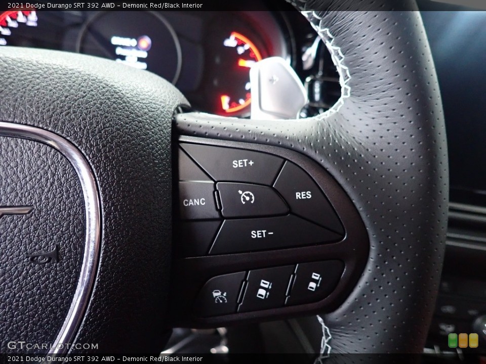 Demonic Red/Black Interior Steering Wheel for the 2021 Dodge Durango SRT 392 AWD #140871656