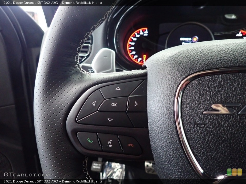 Demonic Red/Black Interior Steering Wheel for the 2021 Dodge Durango SRT 392 AWD #140871680