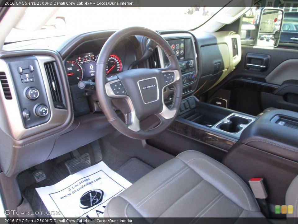 Cocoa/Dune Interior Front Seat for the 2016 GMC Sierra 2500HD Denali Crew Cab 4x4 #140873120
