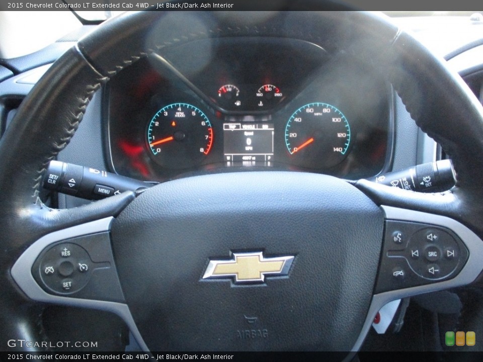 Jet Black/Dark Ash Interior Steering Wheel for the 2015 Chevrolet Colorado LT Extended Cab 4WD #140874194