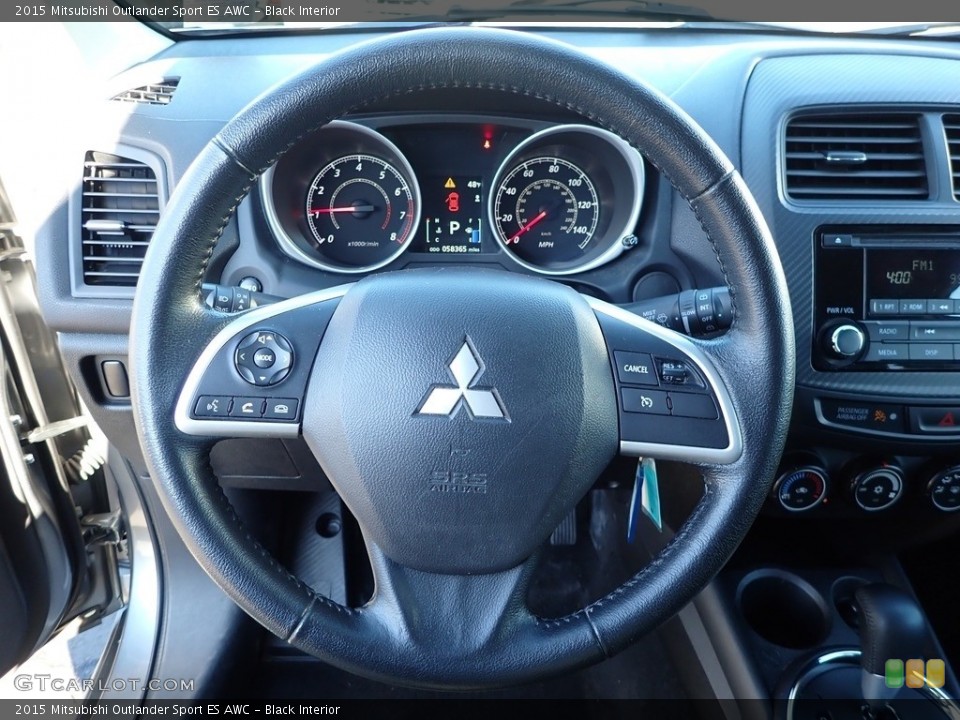 Black Interior Steering Wheel for the 2015 Mitsubishi Outlander Sport ES AWC #140876416