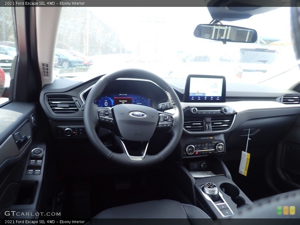 Ebony Interior Dashboard for the 2021 Ford Escape SEL 4WD #140877286