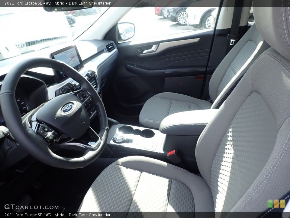 Dark Earth Gray Interior Front Seat for the 2021 Ford Escape SE 4WD Hybrid #140877691