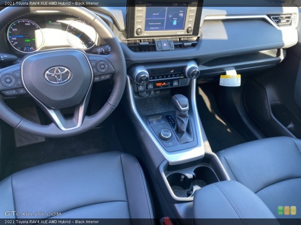 Black Interior Dashboard for the 2021 Toyota RAV4 XLE AWD Hybrid #140879773