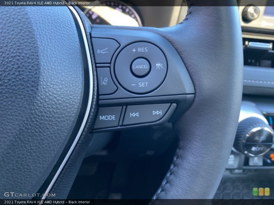 Black Interior Steering Wheel for the 2021 Toyota RAV4 XLE AWD Hybrid #140879875