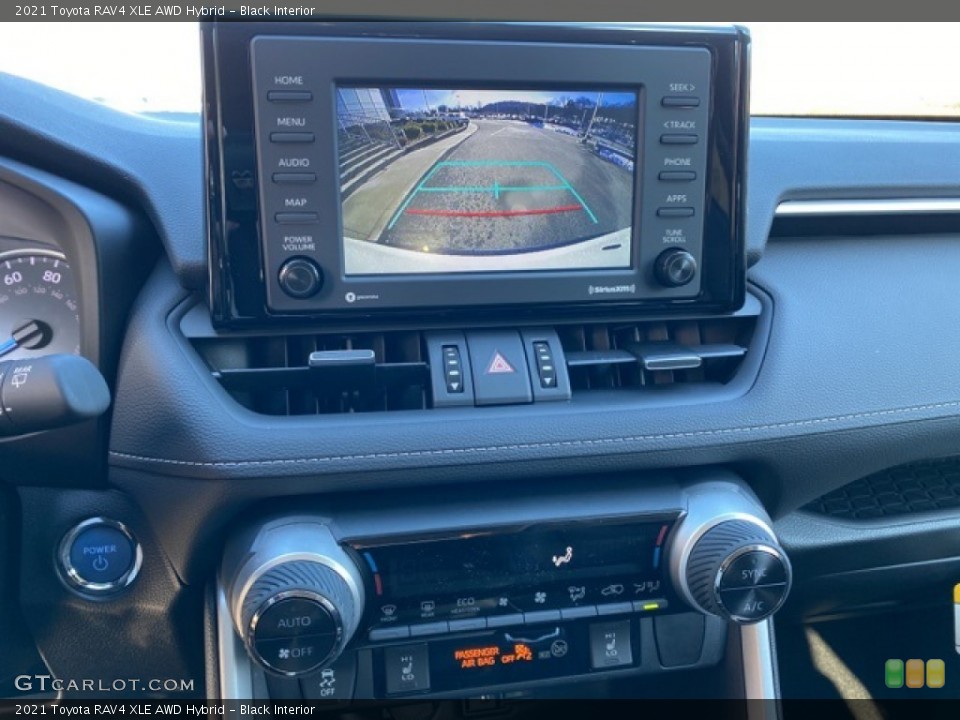 Black Interior Controls for the 2021 Toyota RAV4 XLE AWD Hybrid #140879919