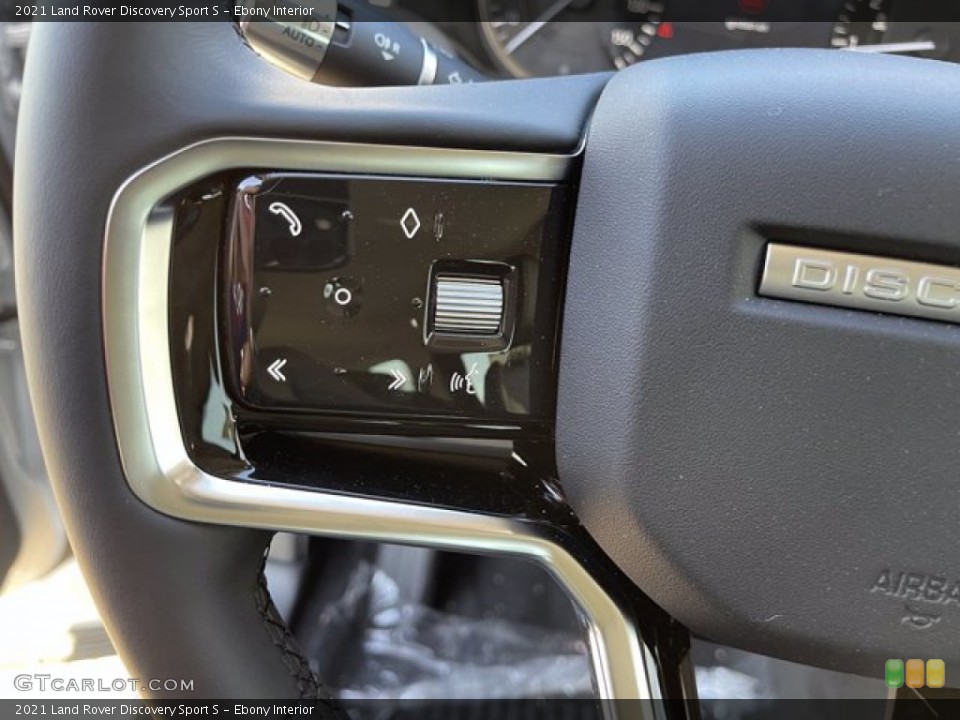 Ebony Interior Steering Wheel for the 2021 Land Rover Discovery Sport S #140882845