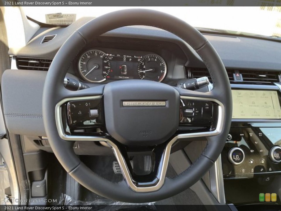 Ebony Interior Steering Wheel for the 2021 Land Rover Discovery Sport S #140882890