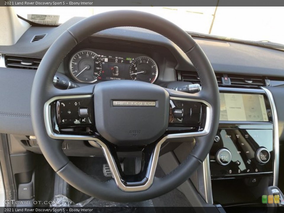 Ebony Interior Steering Wheel for the 2021 Land Rover Discovery Sport S #140883478
