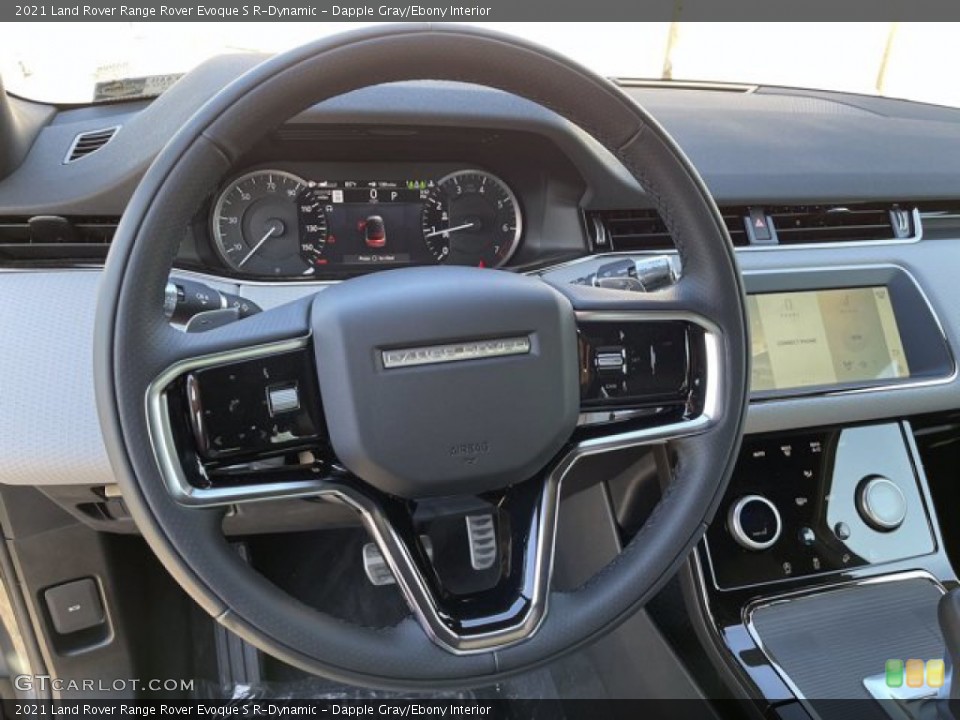 Dapple Gray/Ebony Interior Steering Wheel for the 2021 Land Rover Range Rover Evoque S R-Dynamic #140884525