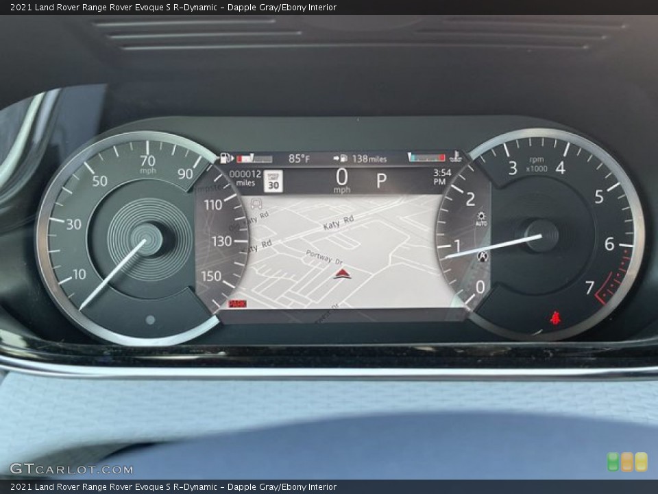 Dapple Gray/Ebony Interior Gauges for the 2021 Land Rover Range Rover Evoque S R-Dynamic #140884541