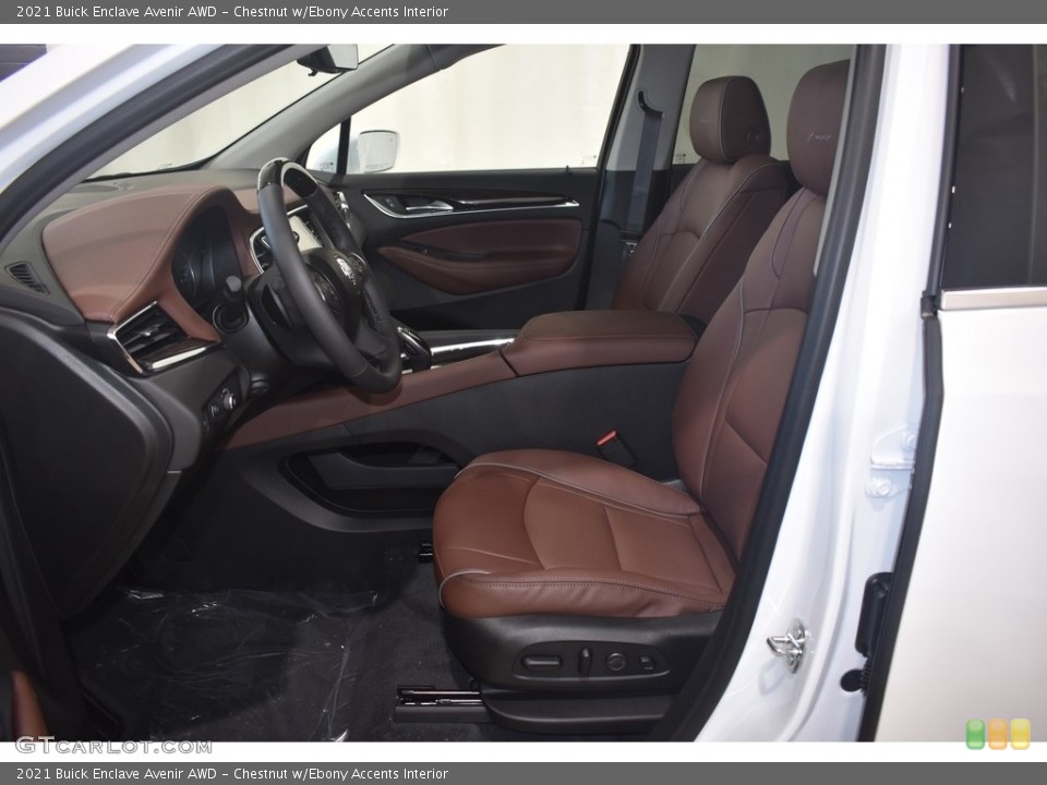 Chestnut w/Ebony Accents Interior Photo for the 2021 Buick Enclave Avenir AWD #140885368