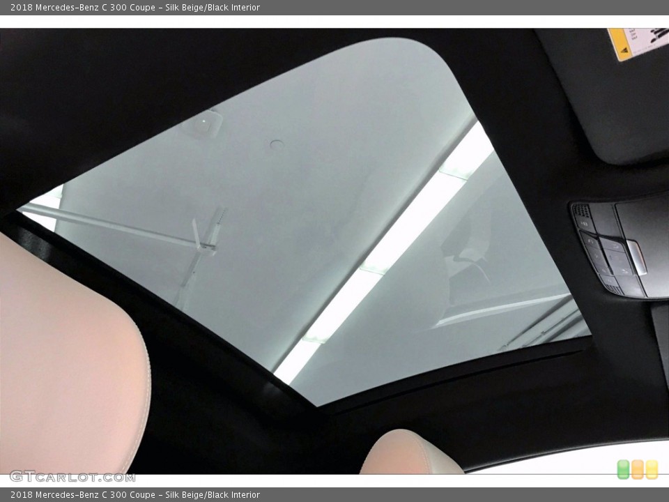 Silk Beige/Black Interior Sunroof for the 2018 Mercedes-Benz C 300 Coupe #140890330