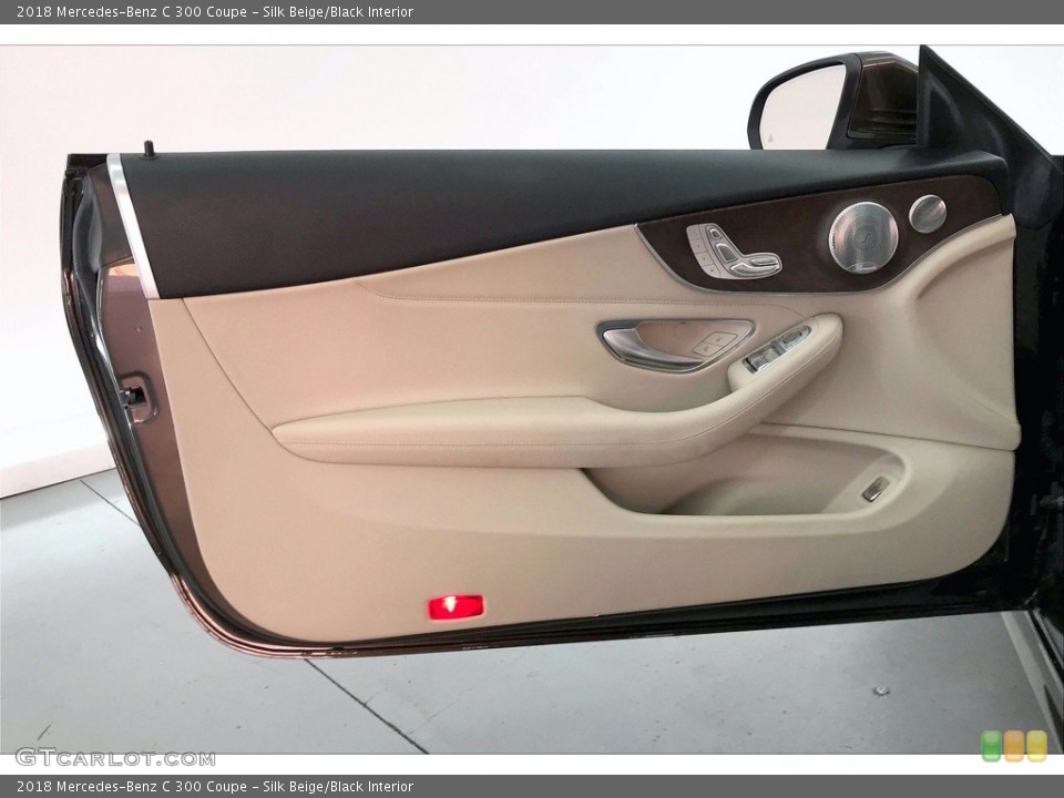 Silk Beige/Black Interior Door Panel for the 2018 Mercedes-Benz C 300 Coupe #140890333