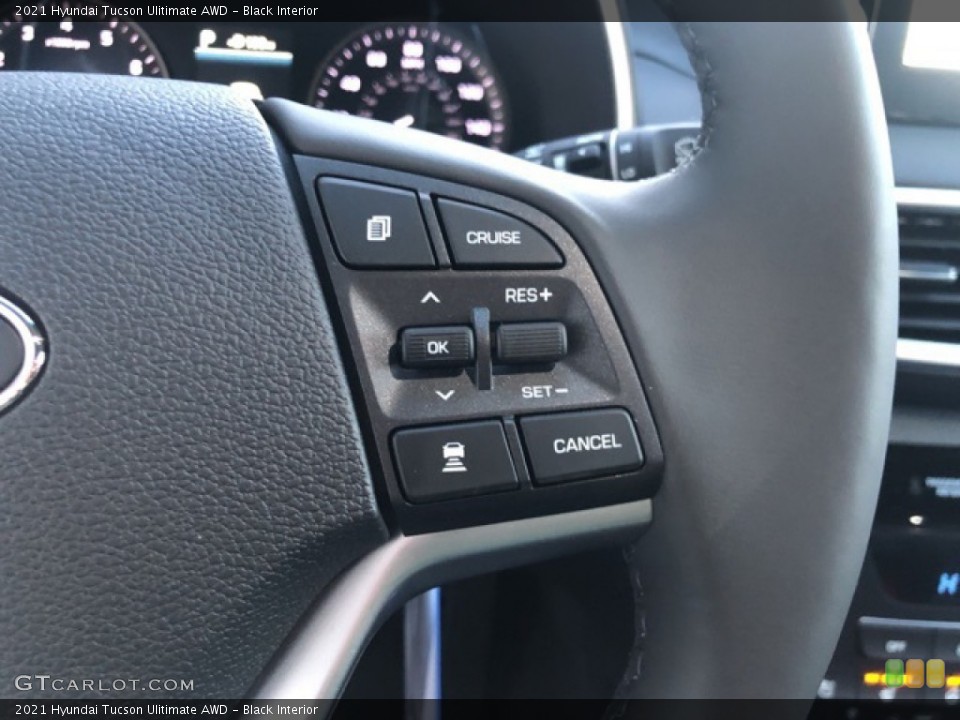 Black Interior Steering Wheel for the 2021 Hyundai Tucson Ulitimate AWD #140890885