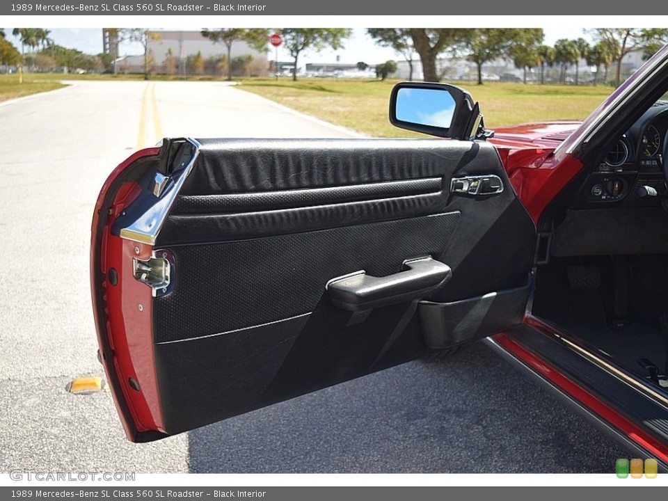 Black Interior Door Panel for the 1989 Mercedes-Benz SL Class 560 SL Roadster #140892223