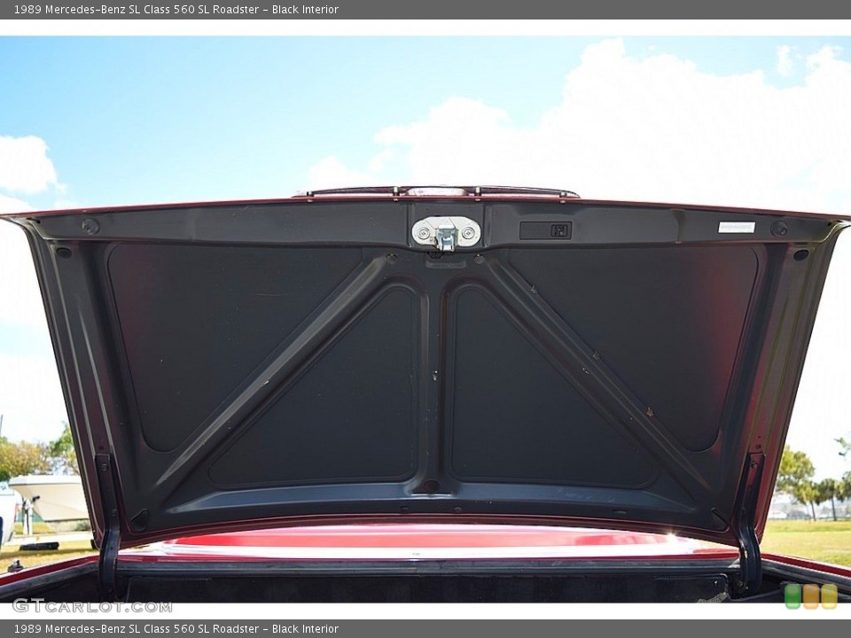 Black Interior Trunk for the 1989 Mercedes-Benz SL Class 560 SL Roadster #140893018