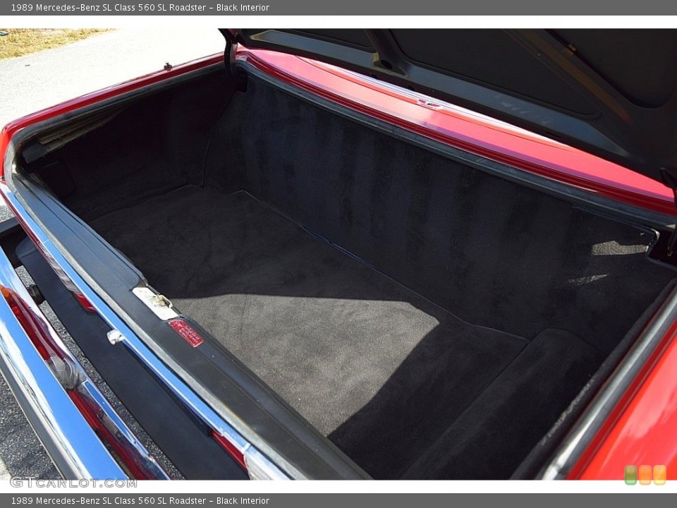 Black Interior Trunk for the 1989 Mercedes-Benz SL Class 560 SL Roadster #140893045
