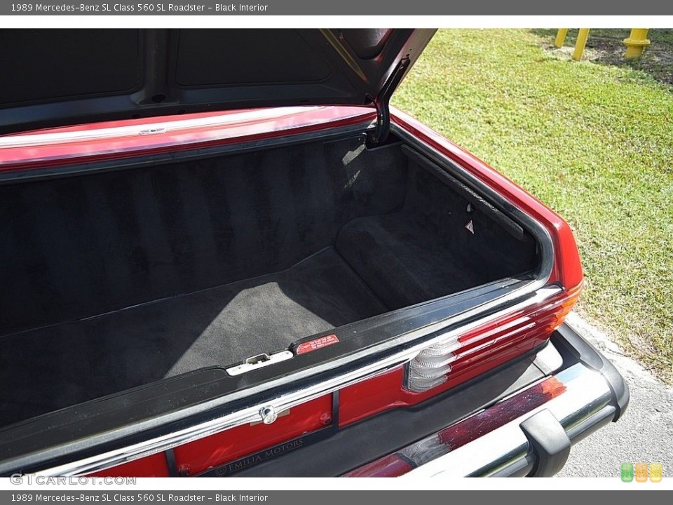 Black Interior Trunk for the 1989 Mercedes-Benz SL Class 560 SL Roadster #140893063
