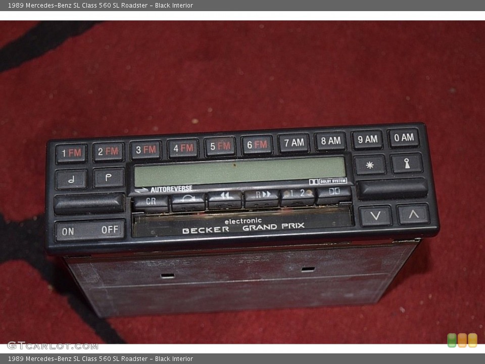 Black Interior Audio System for the 1989 Mercedes-Benz SL Class 560 SL Roadster #140893294