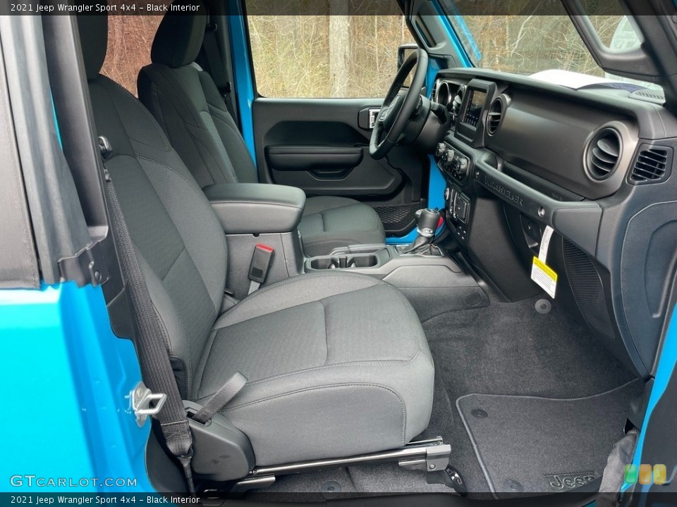 Black Interior Front Seat for the 2021 Jeep Wrangler Sport 4x4 #140896288