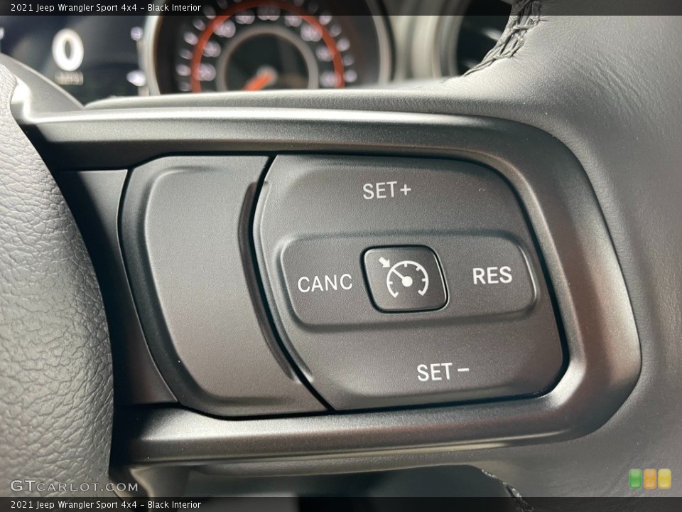 Black Interior Steering Wheel for the 2021 Jeep Wrangler Sport 4x4 #140896366